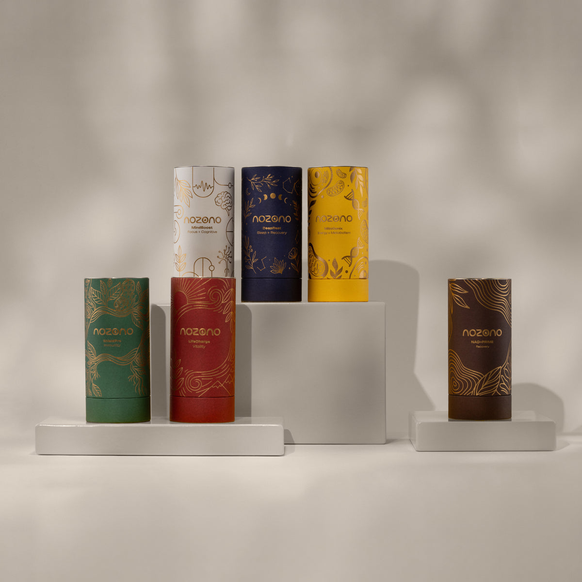 NOZONO Signature System – sechs Formeln, Detailansicht der Verpackung